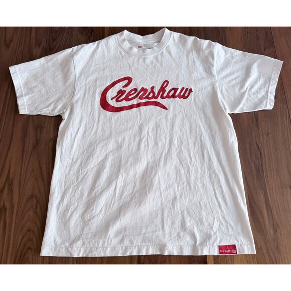 The Marathon Clothing Crenshaw T-Shirt Nipsey Hussle White Red Size XL - Picture 1 of 7